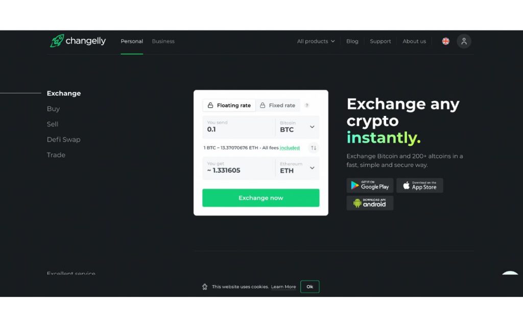 where to buy vechain changelly website